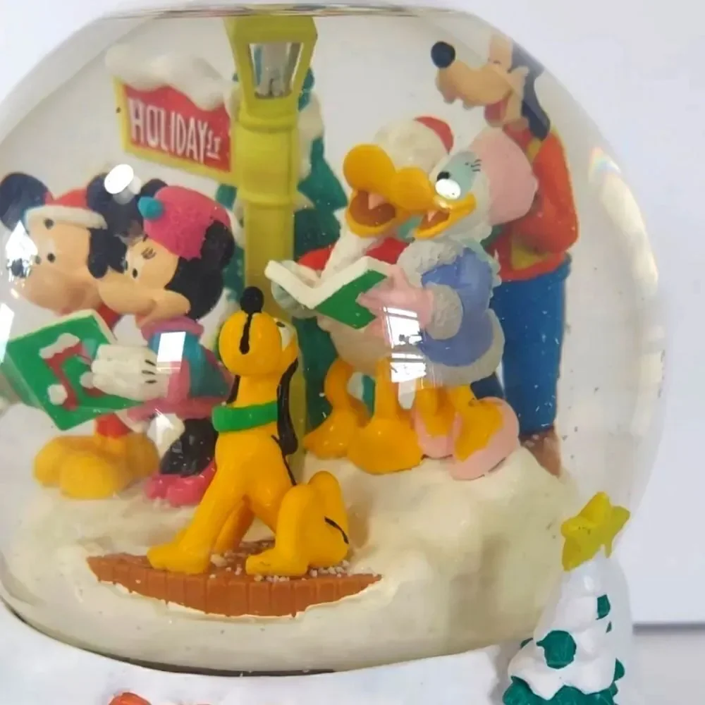 NIB Disney Millennium 2000 Mickeys Automated Snow Globe Music Box Mr Christmas